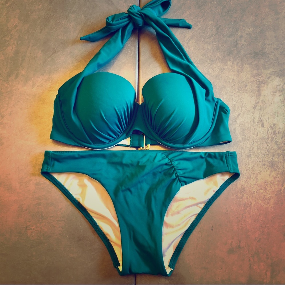 Convertible Halter Bikini Set